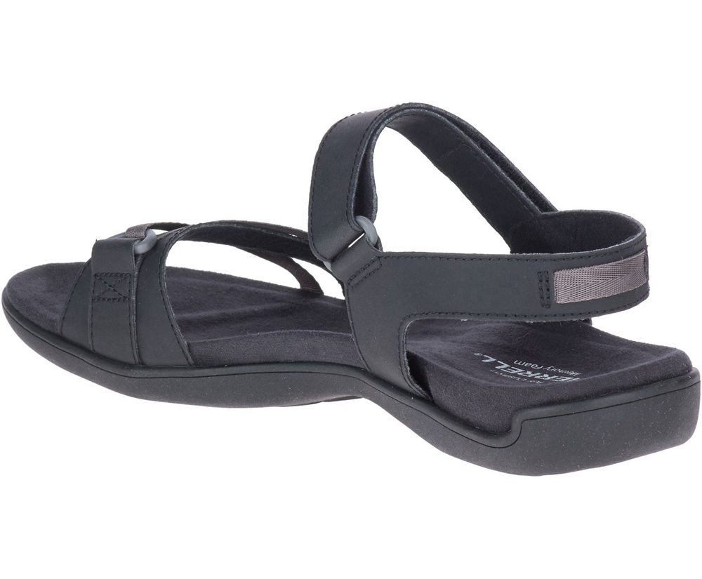 Merrell Sandals Black - District Kindra Strap - Womens 59YJXEDPT